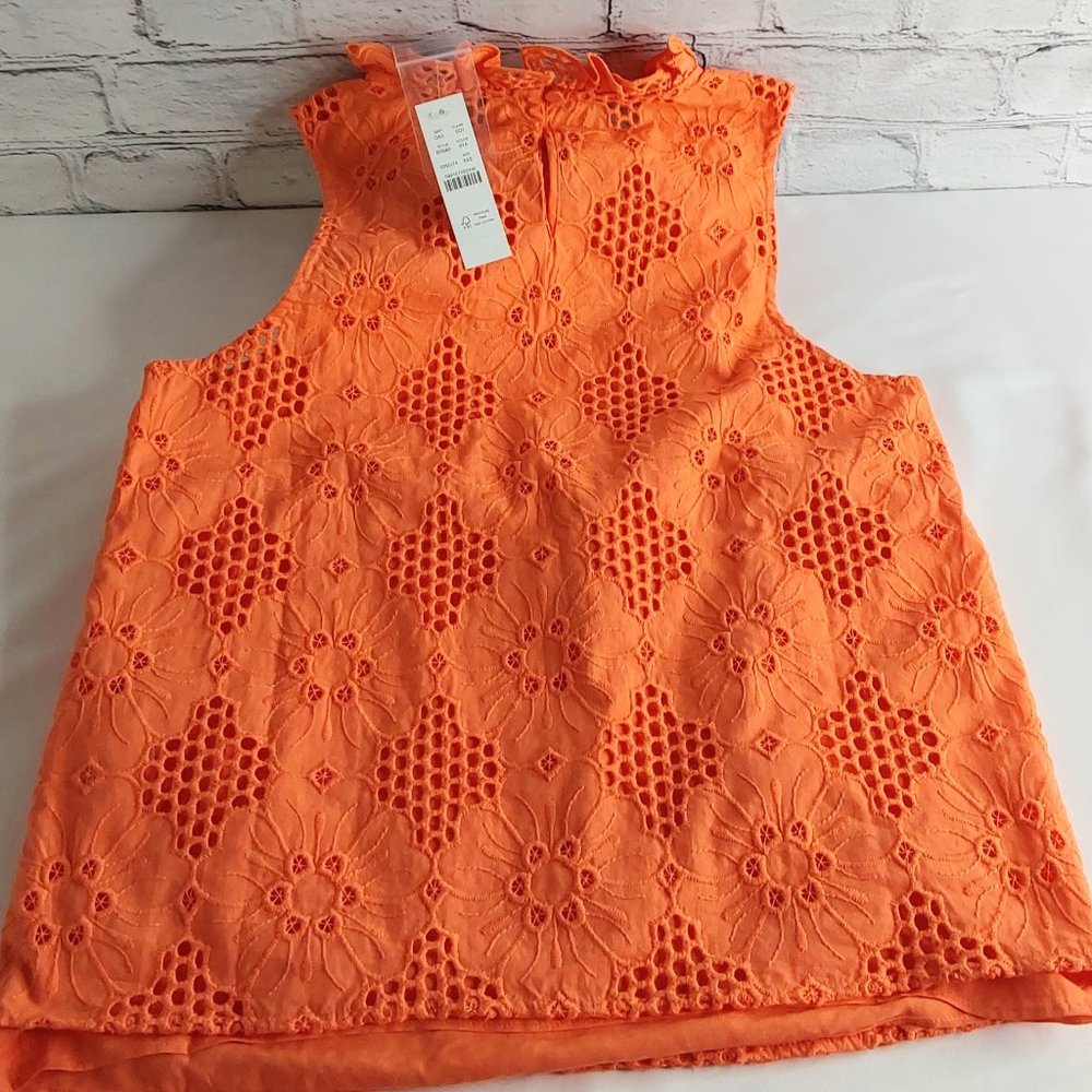 J.CREW 'FLEUR' 2 PIECE EYELET  RUFFLE TOP & CAMI SET NEW - Picture 13 of 16